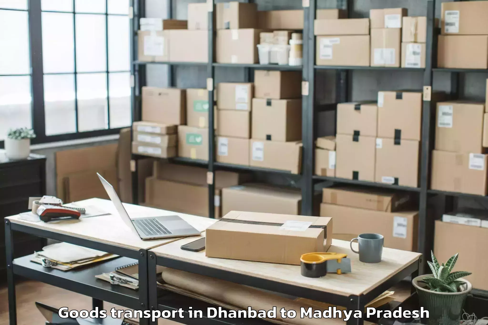 Dhanbad to Khargone Goods Transport Booking